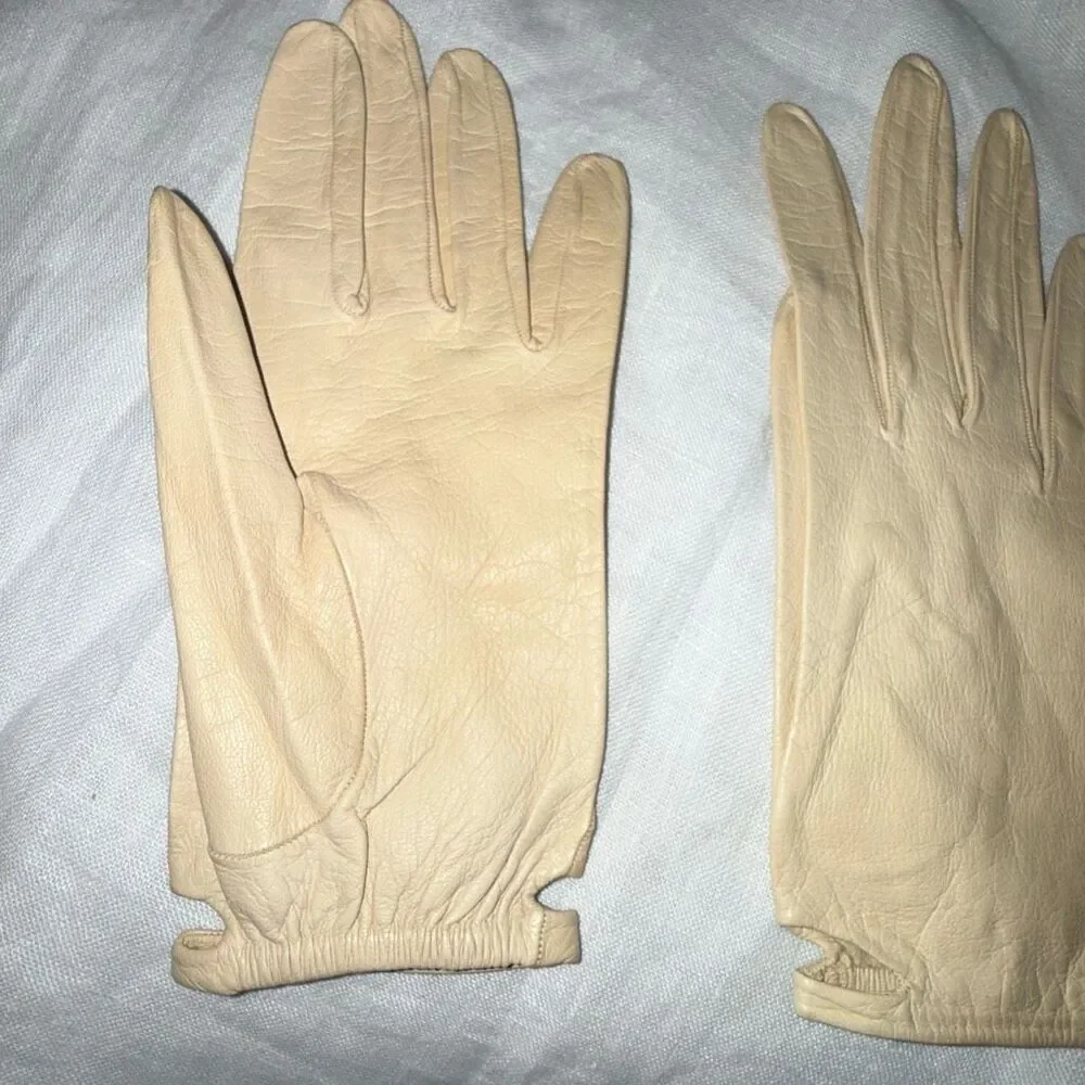 1950s Alexandre French Kid Leather Gloves Marshall Field Made in France Size 7 I
